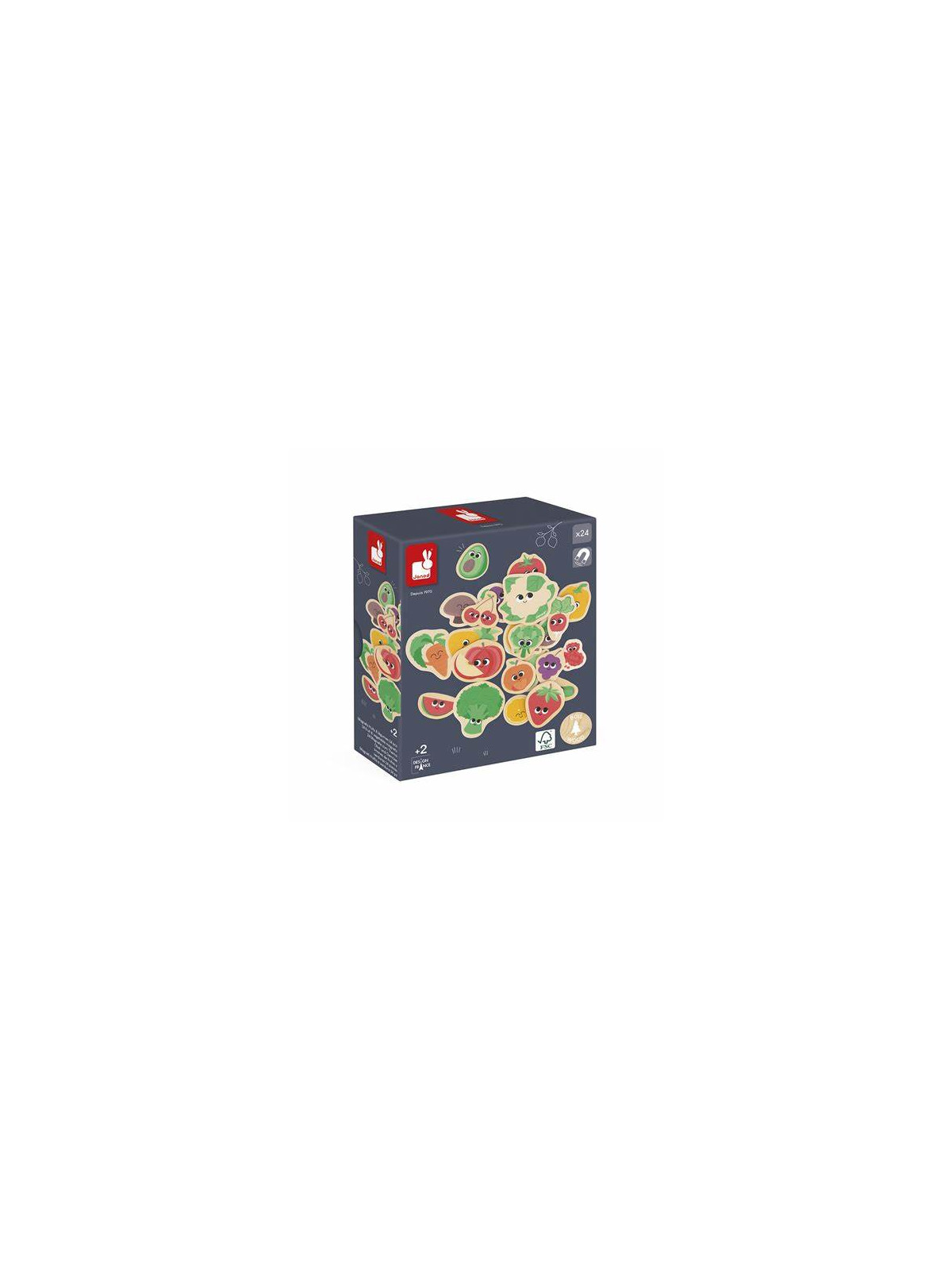 Magnets Fruits et Légumes 24 pièces