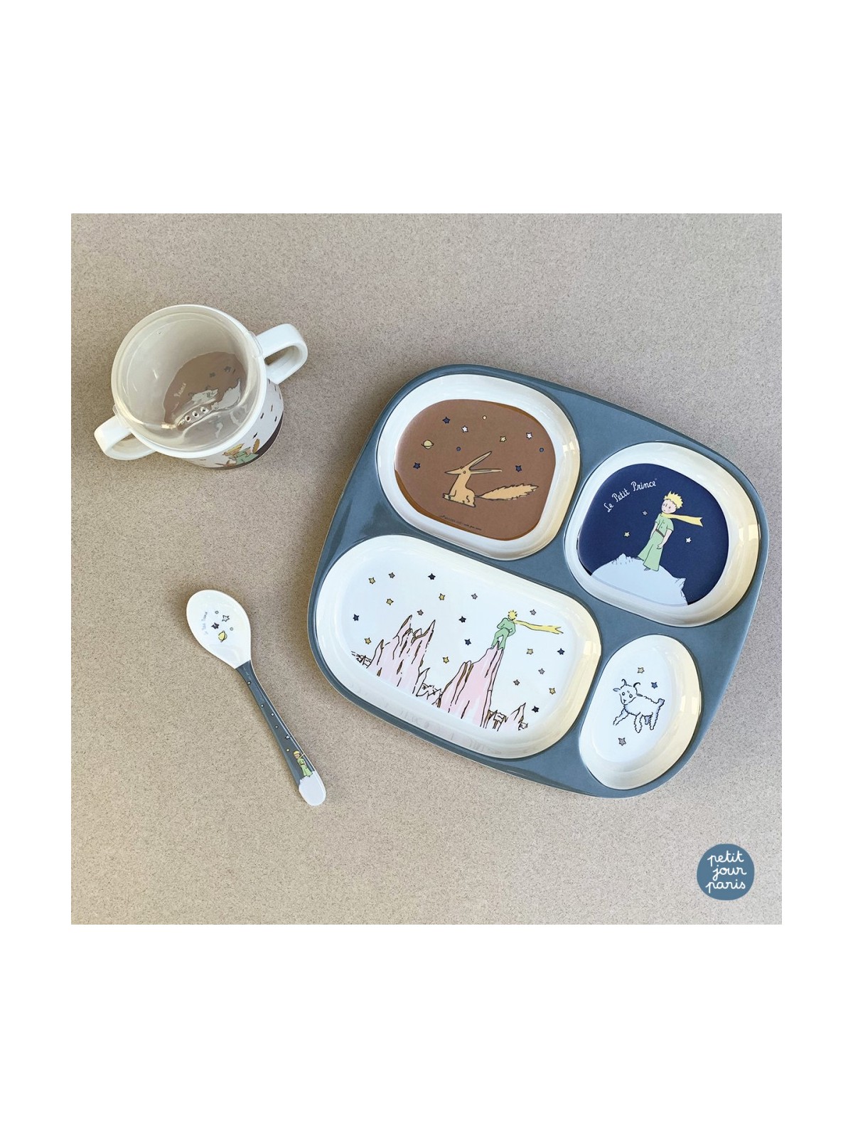 Plateau a 4 compartiment petit prince