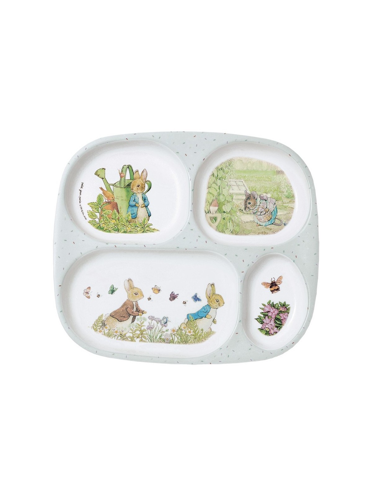 PLATEAU À 4 COMPARTIMENTS PIERRE LAPIN