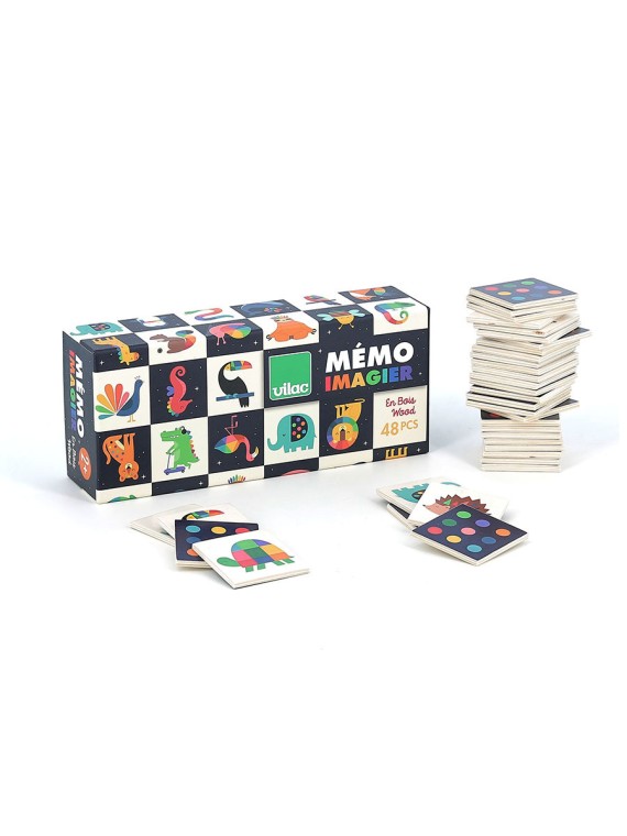 Mémo imagier en bois