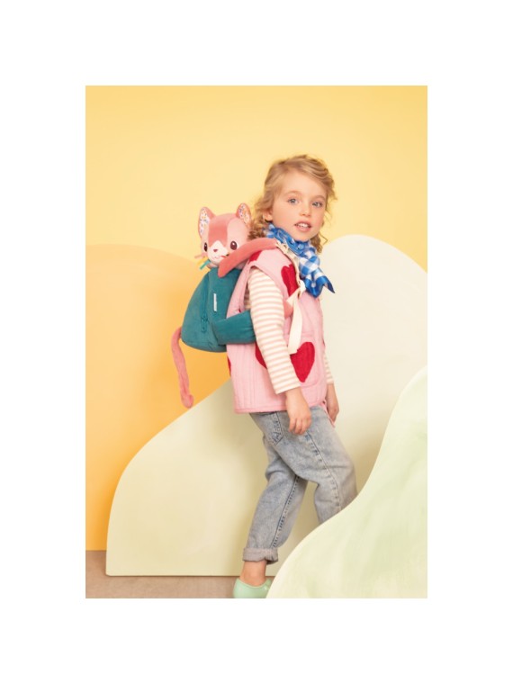 Sac à dos doux Jeanne le chat
