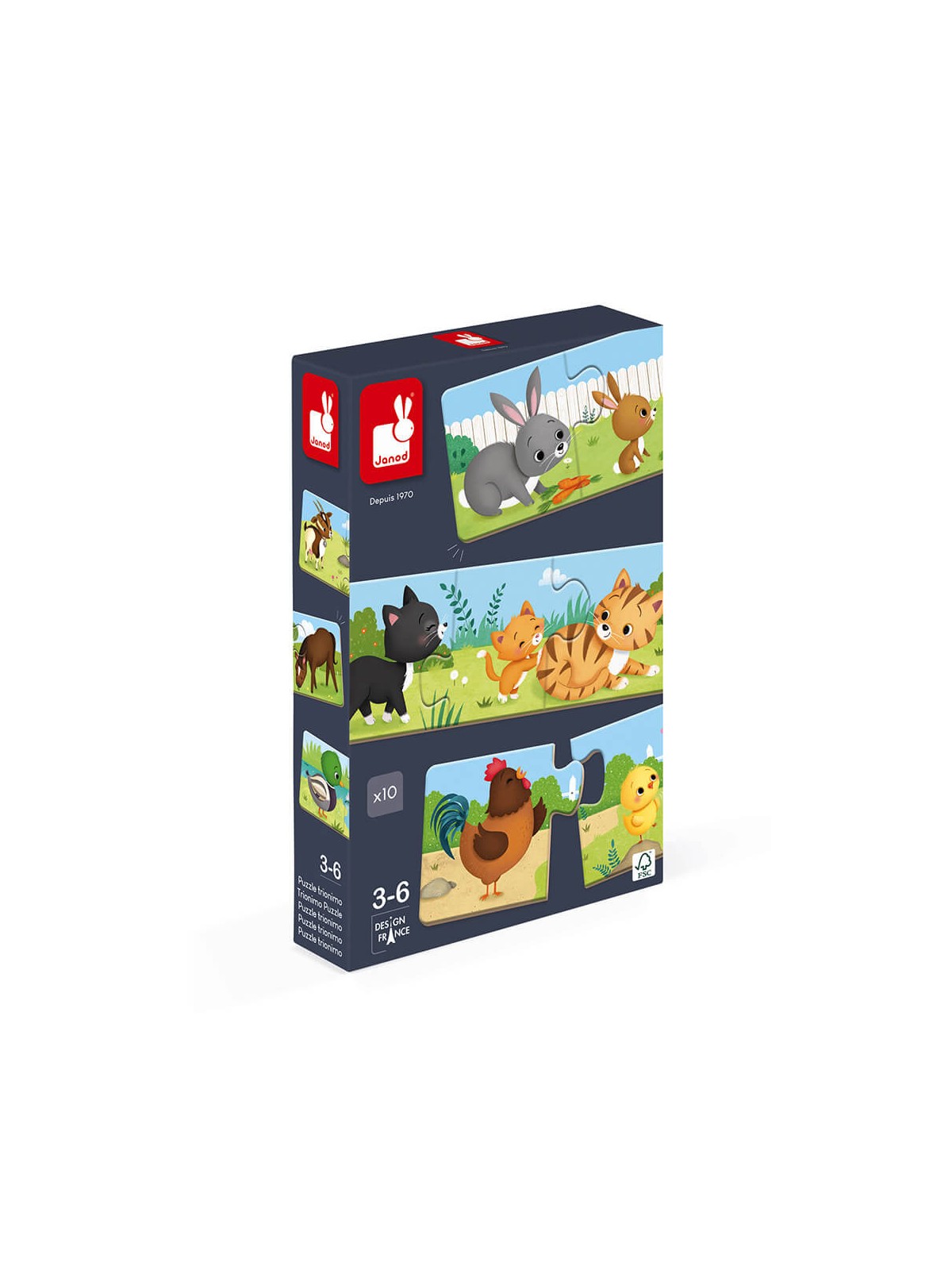 Jeu d'association - puzzle Trionimo 30 pièces