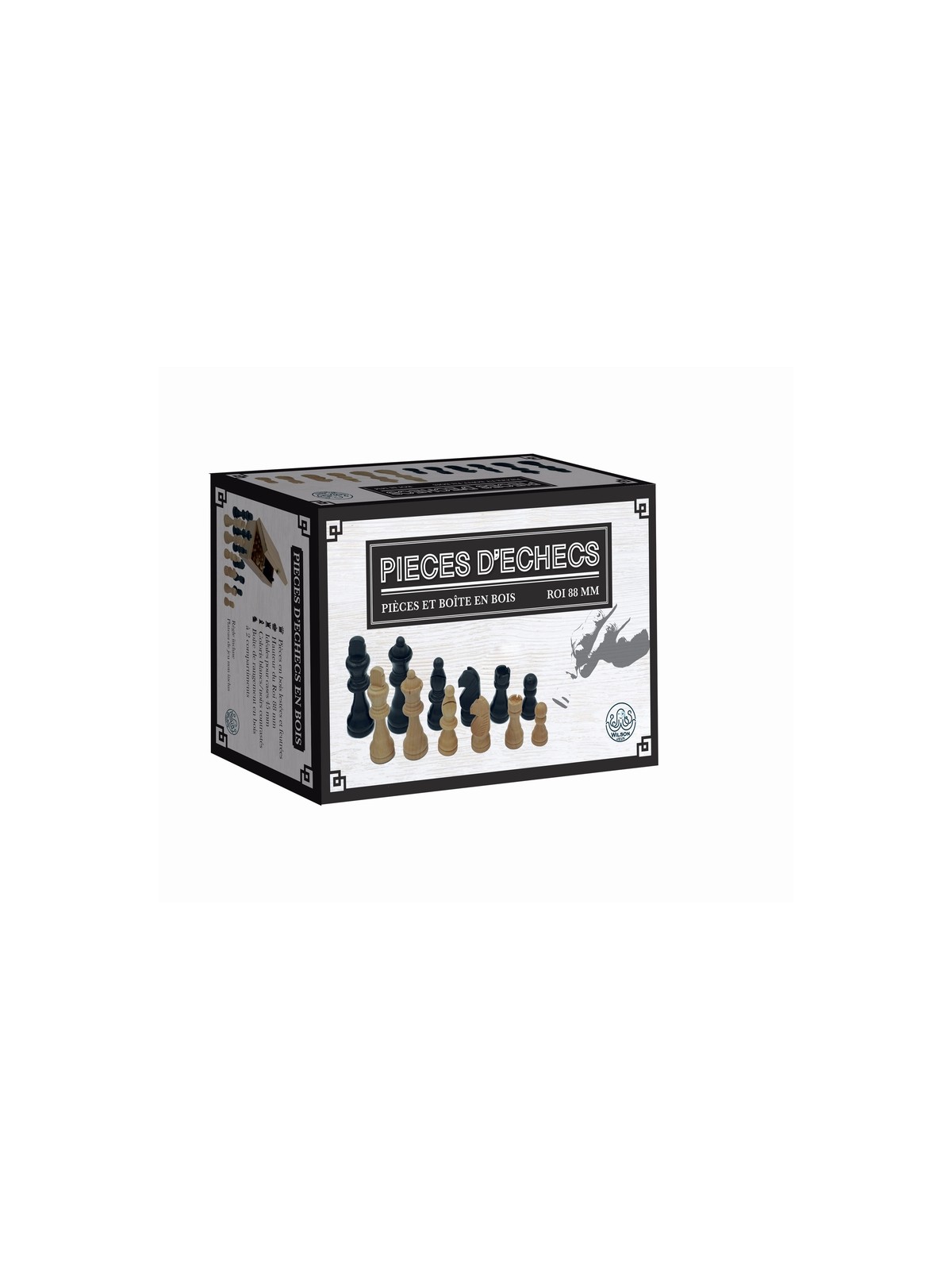 PIECES ECHECS 88MM STANDARD
