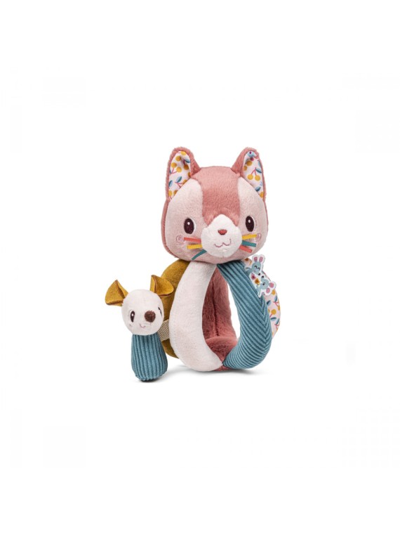 Hochet à poignées Jeanne le chat