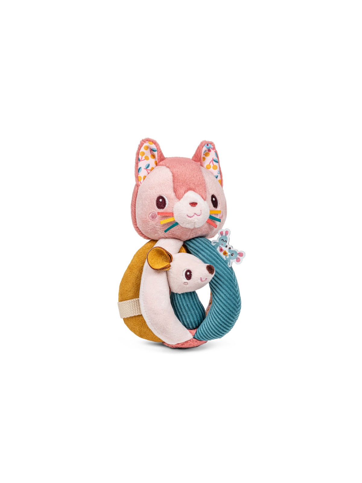 Hochet à poignées Jeanne le chat
