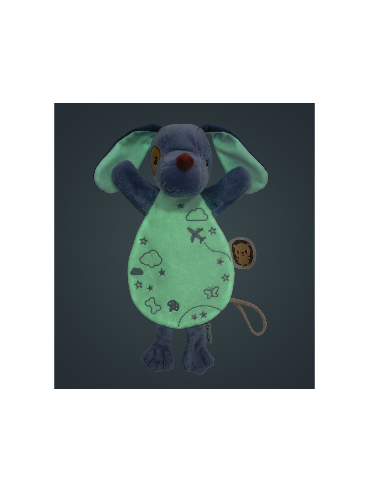 Doudou marionnette phosphorescent Jules