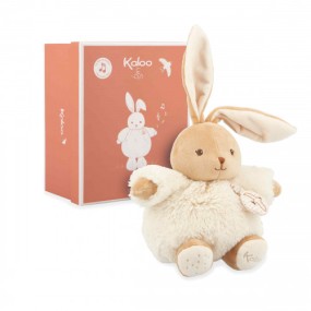 Peluche musicale lapin Patapouf Crème - 17 cm