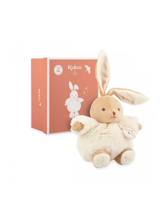 Peluche musicale lapin Patapouf Crème - 17 cm