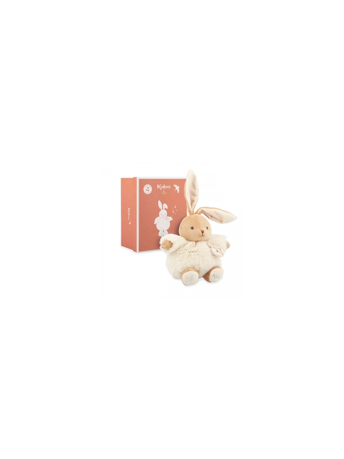 Peluche musicale lapin Patapouf Crème - 17 cm
