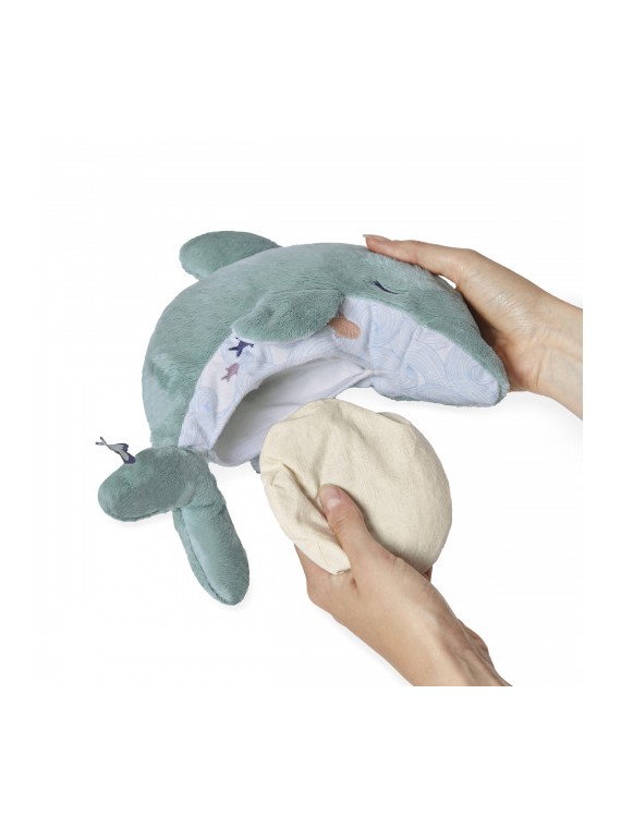 Peluche bouillotte chaud et froid Dauphin