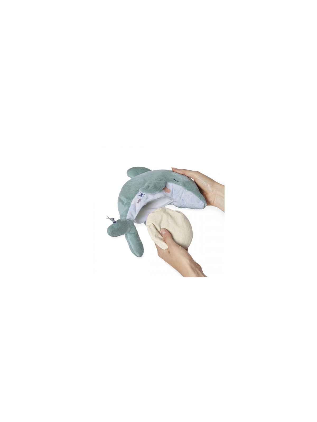 Peluche bouillotte chaud et froid Dauphin