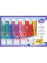 6 tubes de peinture à doigts - Paillettes