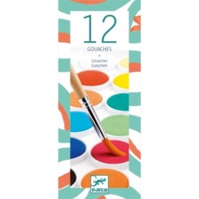 12 pastilles gouaches Classique