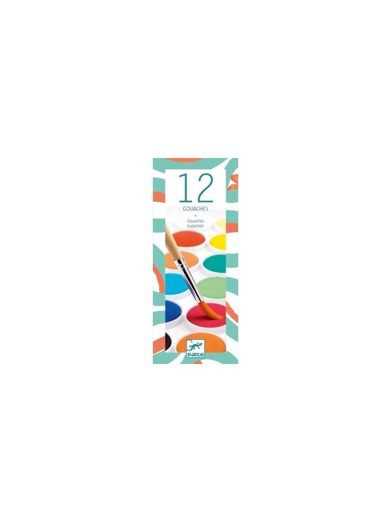 12 pastilles gouaches Classique