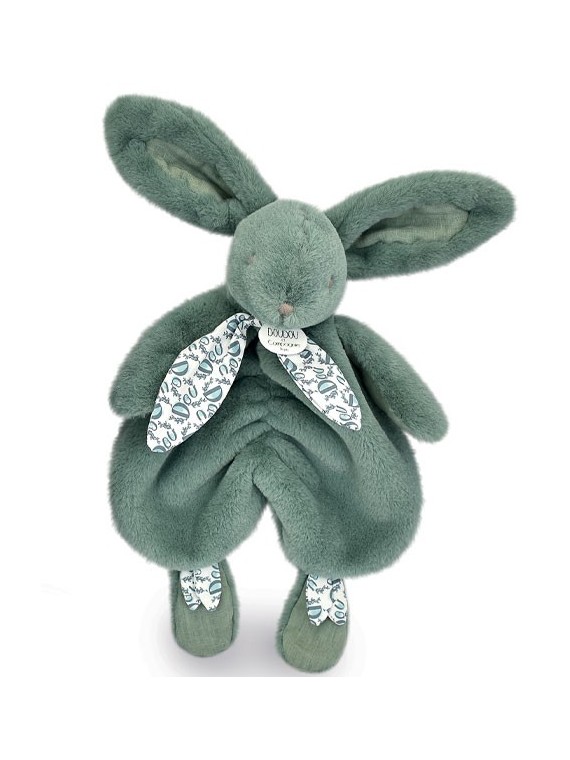 Doudou lapin Vert - 29 cm