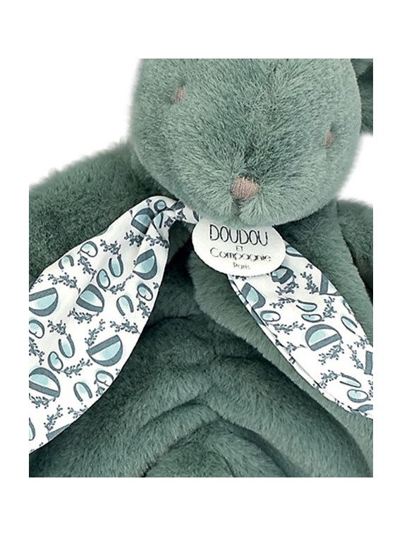 Doudou lapin Vert - 29 cm