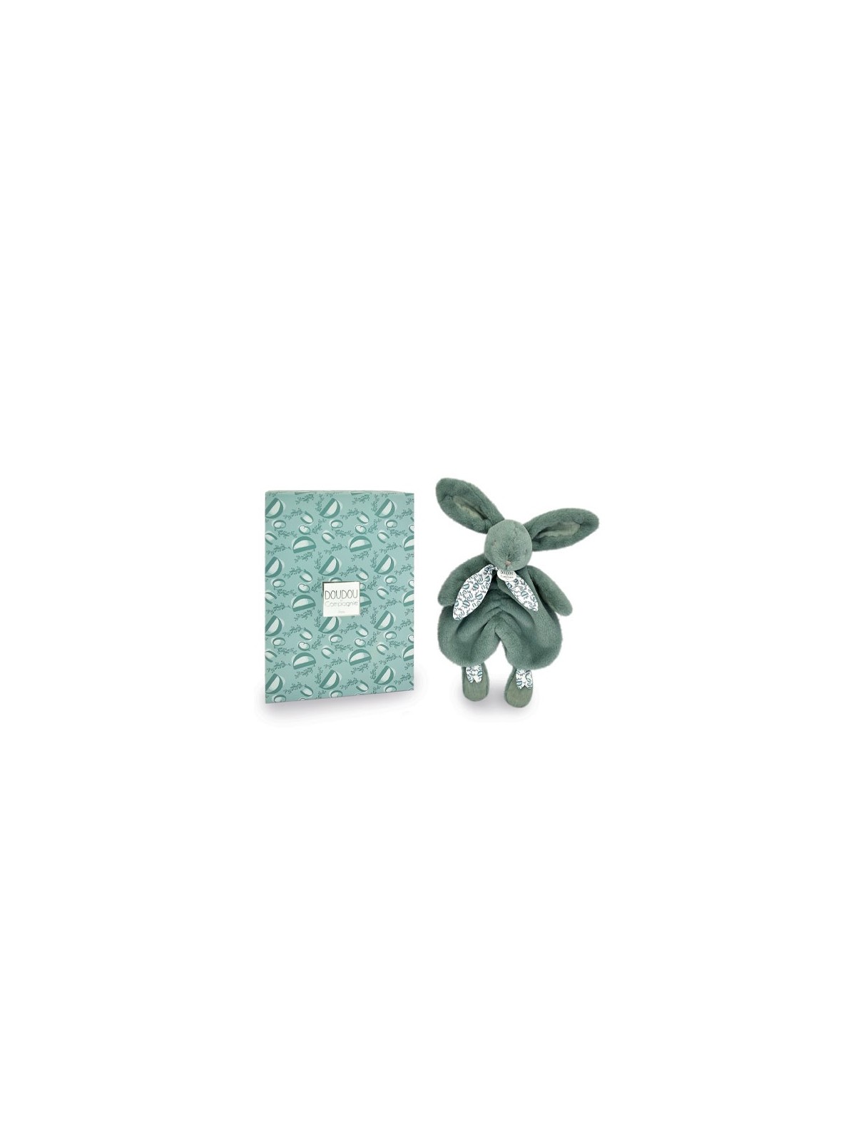 Doudou lapin Vert - 29 cm