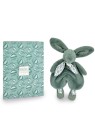 Doudou lapin Vert - 29 cm