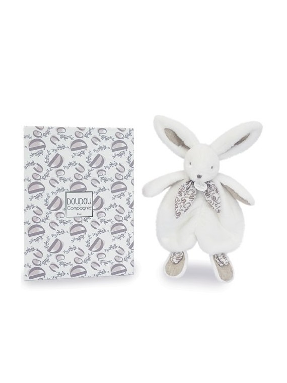 Doudou lapin Blanc - 29 cm