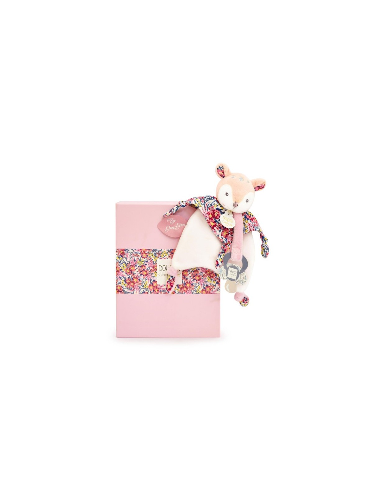Doudou attache sucette Faon - BOH'AIME - 20 cm