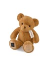 Ours en peluche marron clair assis - LE NOUNOURS - 40 cm