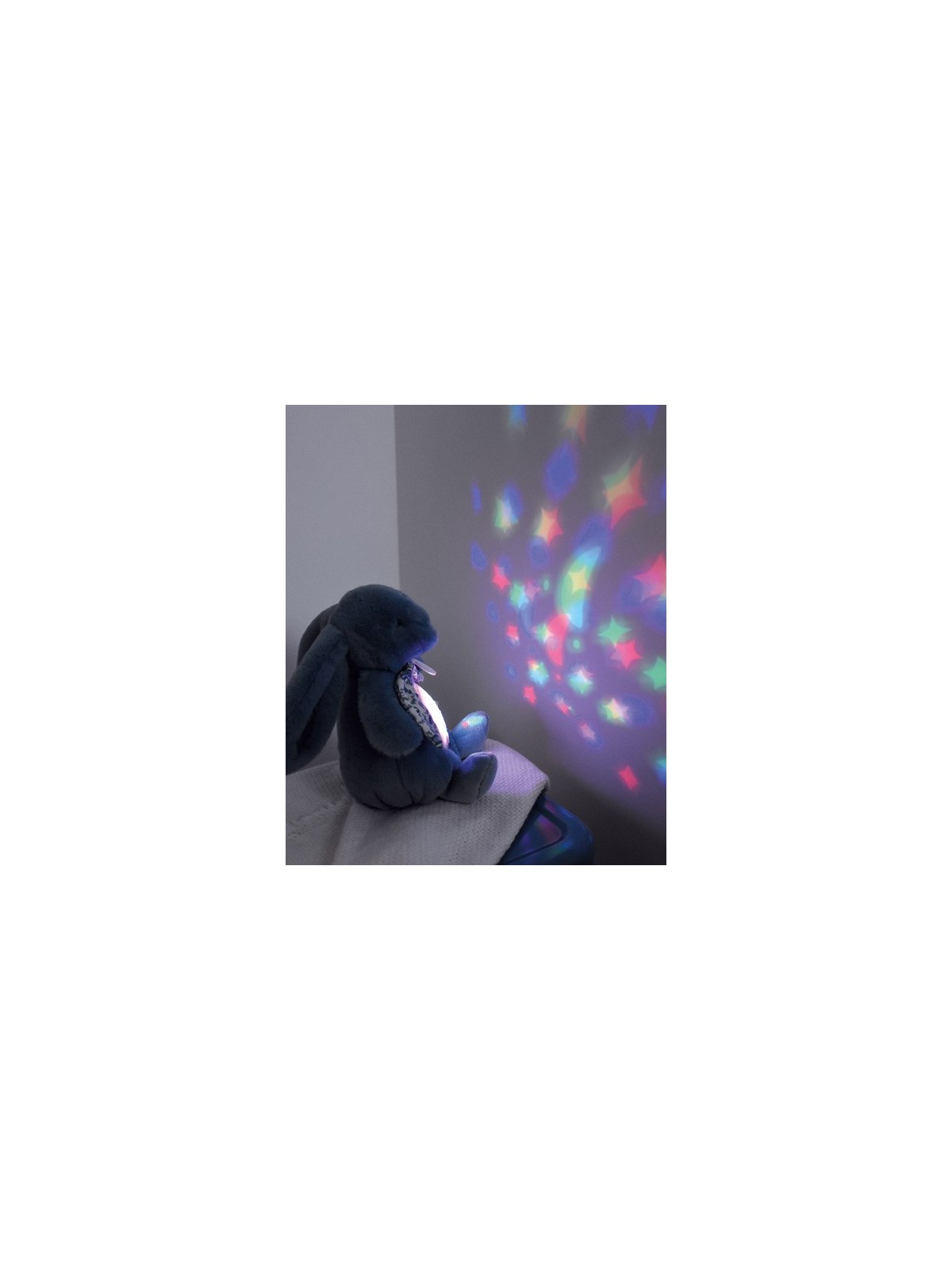 Veilleuse Lapin Musicale Projection mur et chansons Douces -