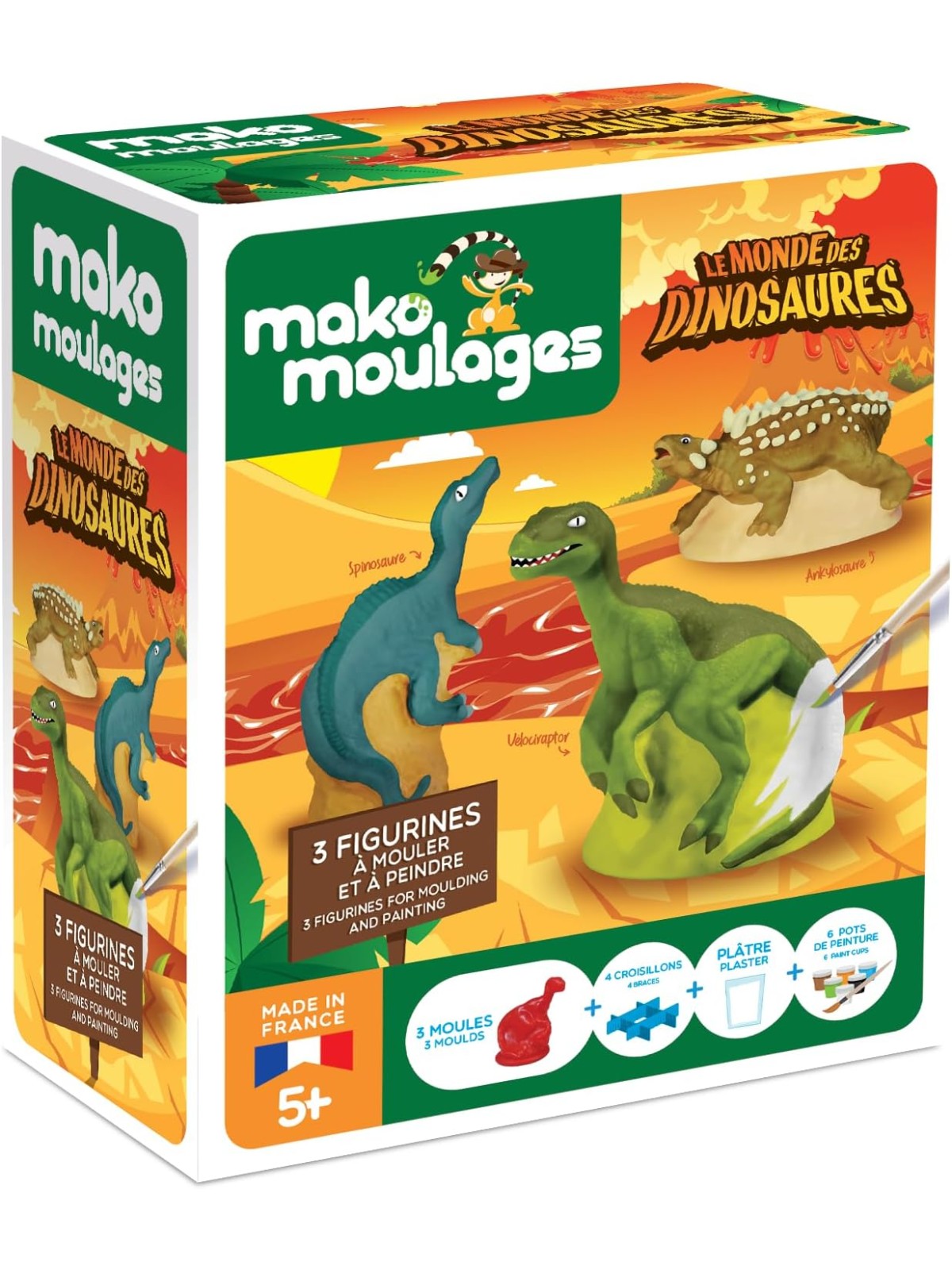 Mako moulages Monde des Dinosaures (3 moules)