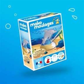 Mako moulages Le dauphin et son bébé