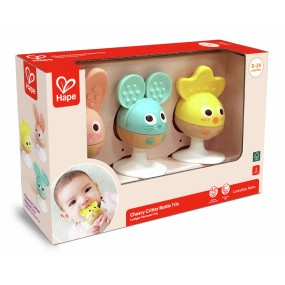 Set de 3 hochets poussins