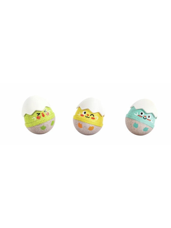 Set de 3 hochets poussins