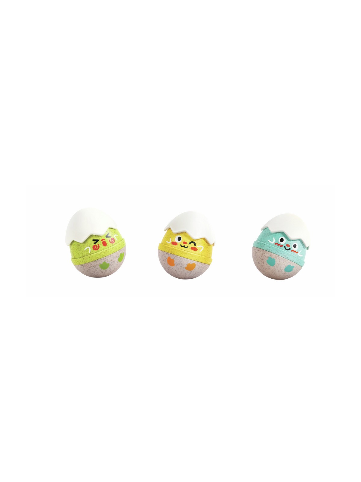 Set de 3 hochets poussins