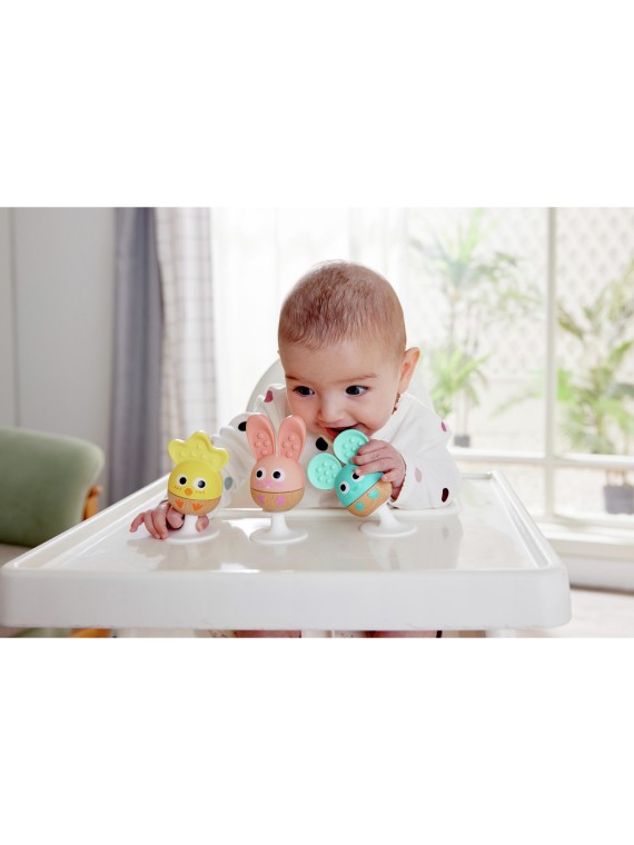 Set de 3 hochets poussins