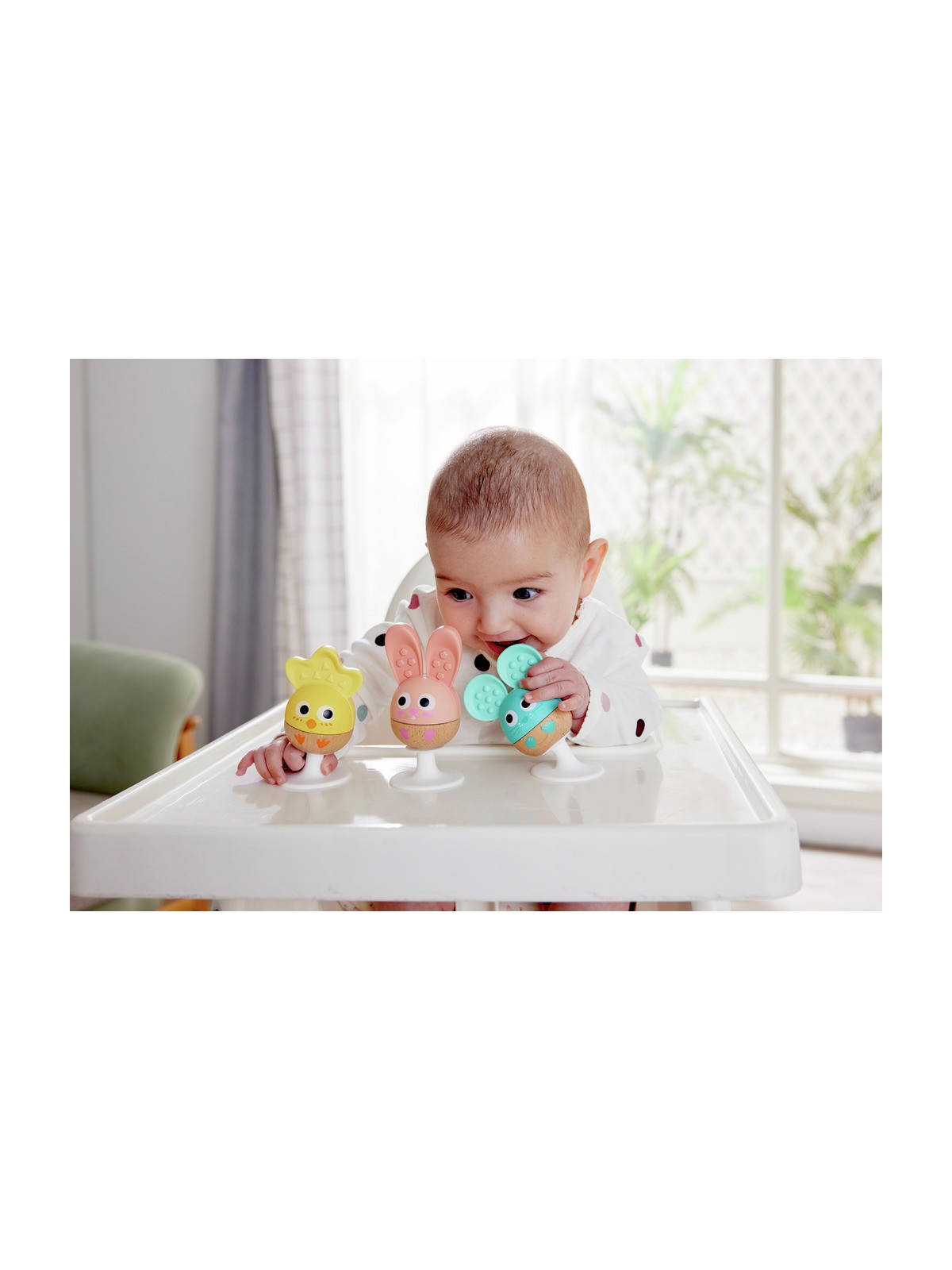 Set de 3 hochets poussins