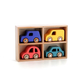 Coffret de 4 voitures en bois City, Vilacity