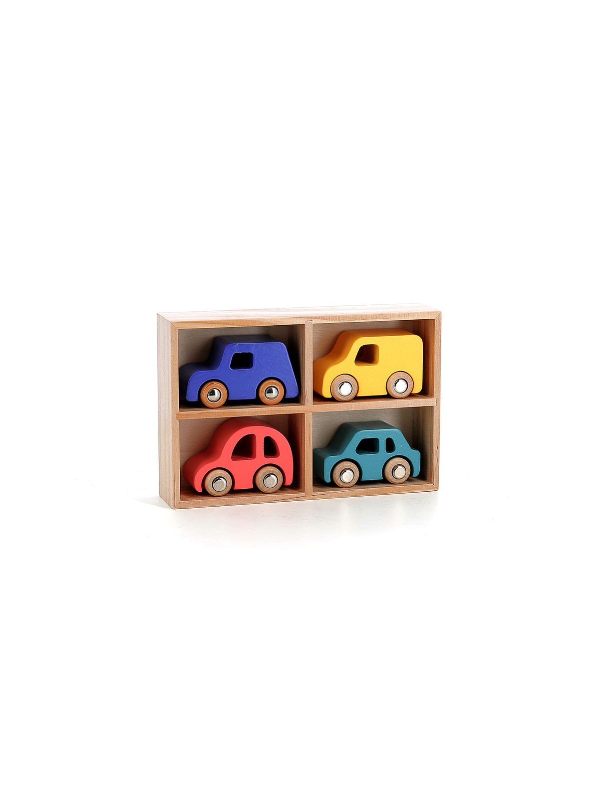Coffret de 4 voitures en bois City, Vilacity