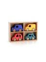 Coffret de 4 voitures en bois City, Vilacity