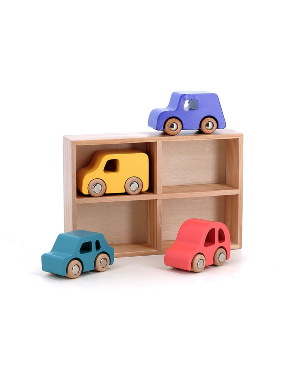 Coffret de 4 voitures en bois City, Vilacity