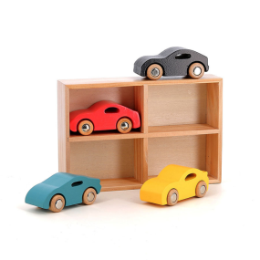 Coffret de 4 voitures en bois Super cars, Vilacity