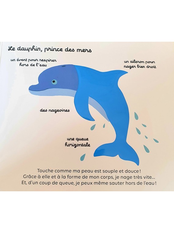 Les animaux des mers à toucher- Editions Milan
