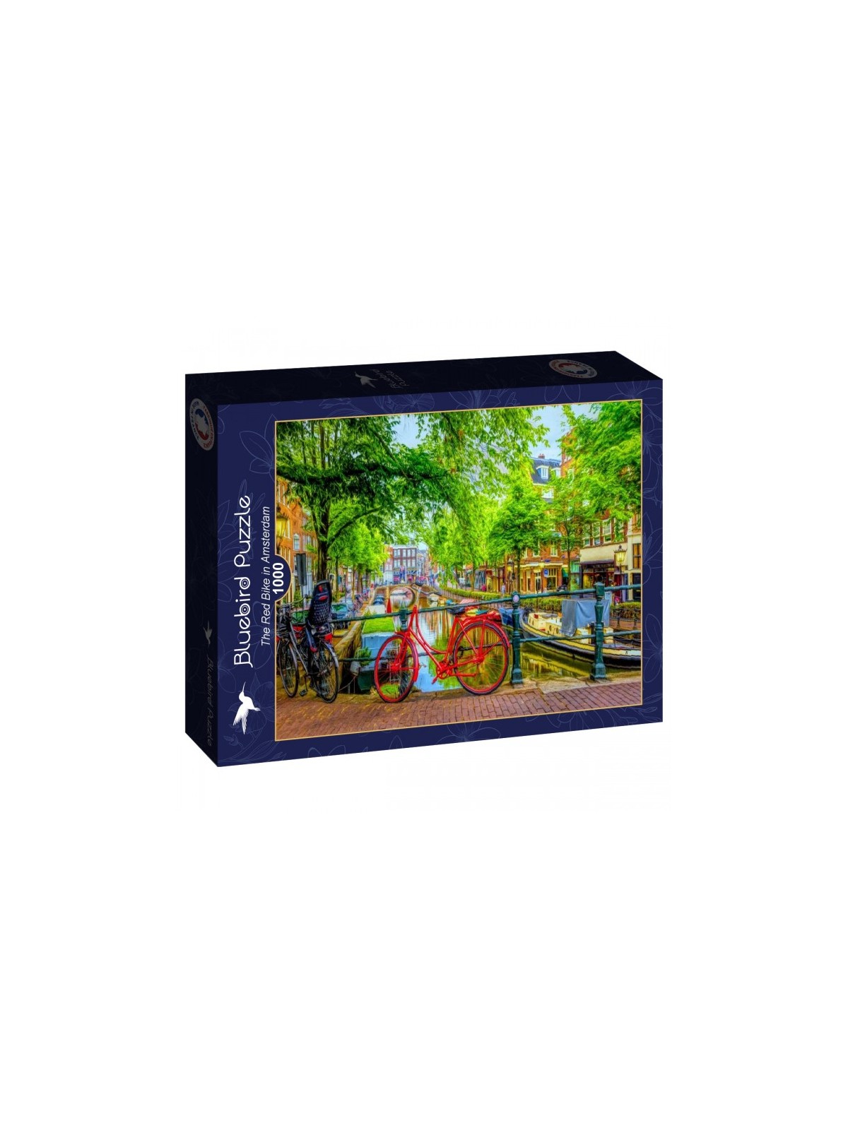 The Red Bike in Amsterdam puzzle 1000 pieces