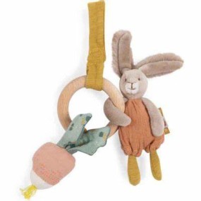 Hochet anneau bois lapin
