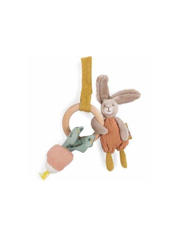 Hochet anneau bois lapin