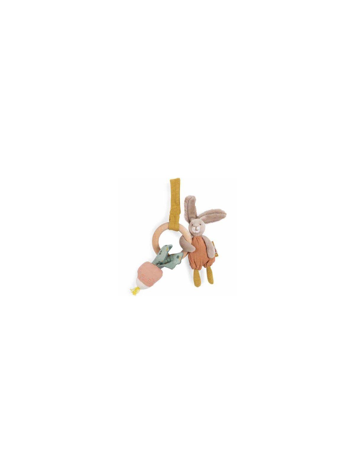 Hochet anneau bois lapin