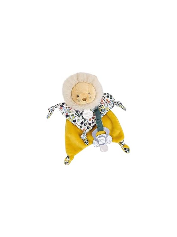 Doudou attache sucette Lion - 20 cm