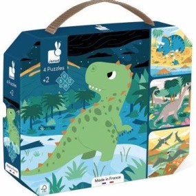 Puzzles Évolutifs Dinosaures - 4 puzzles