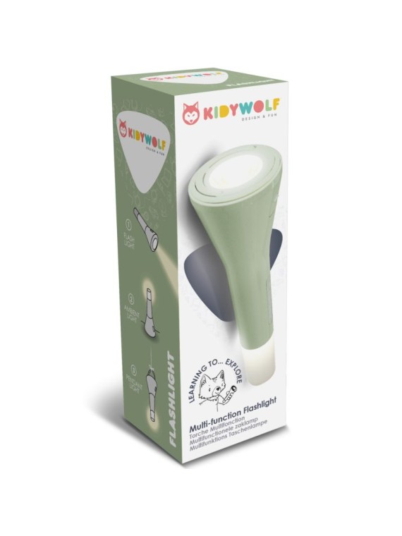 Lampe de poche 3-en-1 verte