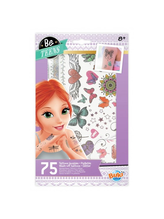 75 Tattoos lavables - Paillettes