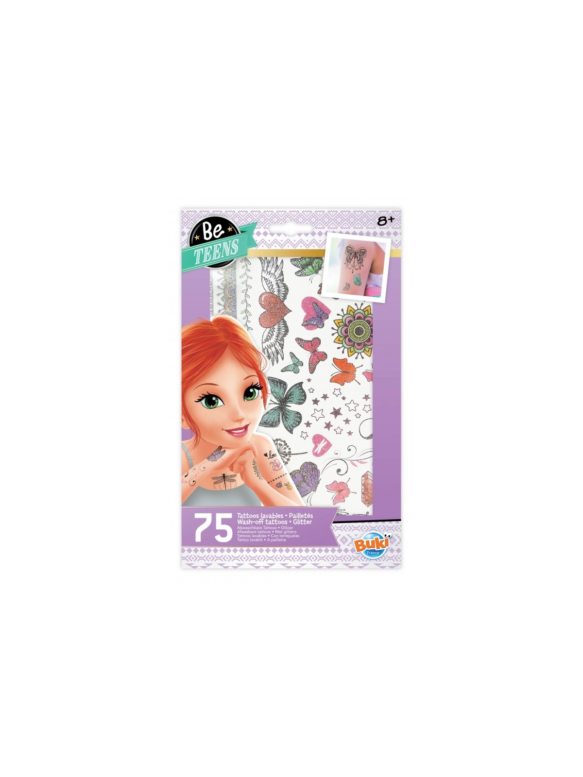 75 Tattoos lavables - Paillettes