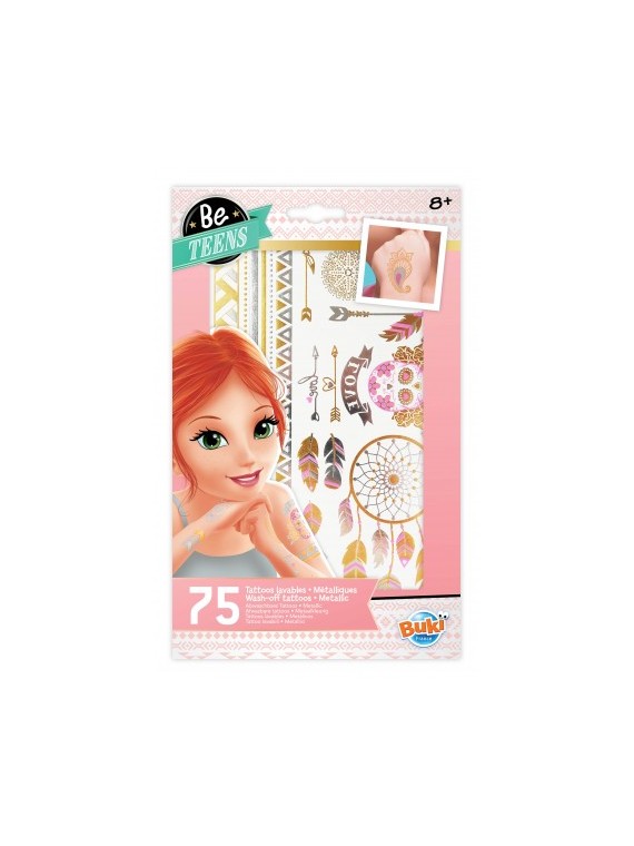 75 Tattoos lavables - Métalliques