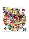 Puzzle 500 pcs rond Birds & Blossoms - Eeboo
